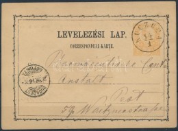 1874 Díjjegyes LevelezÅ‘lap / PS-card 'KUCZURA' - 'BUDAPEST' - Other & Unclassified