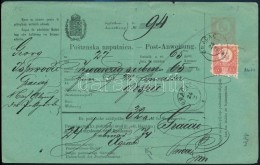 1874 5kr Díjjegyes Postautalvány Horvát-német Nyelven, 5kr Réz... - Other & Unclassified