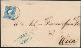 1860 15kr II Levélen 'ZENTA' - Wien - Sonstige & Ohne Zuordnung