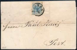 1858 9kr Levélen 'ESSEGG' - Pest - Other & Unclassified