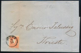 1859 5kr Levélen ,,FIUME' - Trieste - Andere & Zonder Classificatie