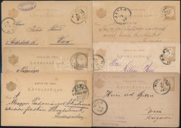 1880-1890 13 Db Futott Díjjegyes LevelezÅ‘lap - Andere & Zonder Classificatie