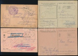 1916-1944 4 Db Tábori Posta LevelezÅ‘lap Klf Posta ügynökségi BélyegzÅ‘kkel - Andere & Zonder Classificatie