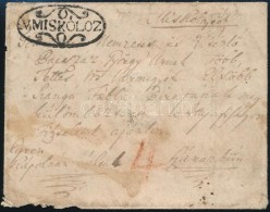 ~1820 Portós Levél / Unpaid Cover 'V.MISKOLCZ' - Otros & Sin Clasificación