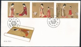 1984 Tekercs-festmény FDC Mi 1923-1925 - Other & Unclassified