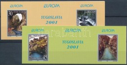 ** 2001 Europa CEPT, ÉltetÅ‘ Víz 2 Db Klf Bélyegfüzet Mi 3031-3032 - Autres & Non Classés