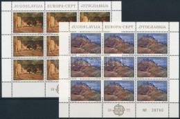 ** 1977 Europa CEPT: Tájképek Kisív Sor Mi 1684-1685 - Altri & Non Classificati