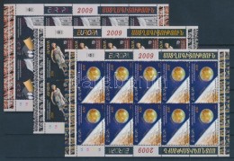 ** 2009 Europa CEPT Csillagászat Kisívsor Mi 49-51 - Sonstige & Ohne Zuordnung