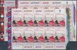 ** 2008 Europa CEPT: Levélírás Kisív Sor Mi 43-45 - Sonstige & Ohne Zuordnung