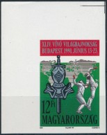 ** 1991 Vívó VB (III.) Vágott ívsarki Bélyeg (2.200) - Andere & Zonder Classificatie