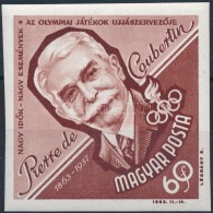 ** 1953 Események - Perre De Coubertin Vágott Bélyeg (2.000) - Sonstige & Ohne Zuordnung
