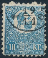 O 1871 KÅ‘nyomat 10kr (22.000) (pici Elvékonyodás / Thin Paper) - Autres & Non Classés