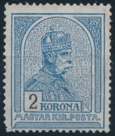 (*) 1913 Turul 2K FekvÅ‘ Vízjellel (* 26.000)(sarokhiba/ Corner Fault) - Sonstige & Ohne Zuordnung