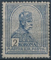1908 Turul 2K (újragumizott, Rövid Fogak/ Regummed, Perf. Faults) - Autres & Non Classés