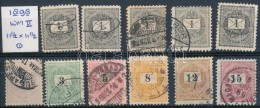 O 1898 11 Db Bélyeg 11 1/2  Fogazással (102.000) - Andere & Zonder Classificatie