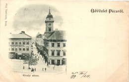 T2 1899 Pécs, Király Utca, Gyógyszertár; Pick Testvérek Kiadása - Sin Clasificación