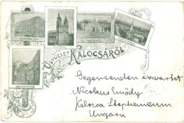 T2/T3 1898 Kalocsa, Zárda és árvaház, Érseki Palota, Székesegyház,... - Sin Clasificación