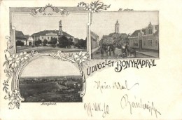 T2 1899 Bonyhád, FÅ‘ Utca és Tér, Központi Szálloda,Perczel Mór... - Sin Clasificación