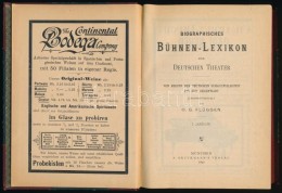 Biographisches Bühnen-Lexikon Der Deutschen Theater. Szerk.: Flüggen, O. G. 1. Köt. München,... - Non Classés