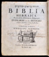 Biblia Hebraica Secundum Editionem Belgicam. Everardi Van Der Hooght Collatis Aliis Bonae Notae Codicibus Una Cum... - Sin Clasificación