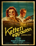 1932 Joe May: Ketten Egy Autón. NagyméretÅ± Litografált Mozi Filmplakát ... - Otros & Sin Clasificación