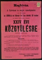 1895 GyÅ‘rvárosi Takarékpénztár Hirdetménye 1kr... - Autres & Non Classés