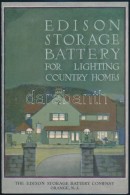 Cca 1930 Edison Storage Battery. Korai Háztartási Akkumulátor Reklámnyomtatvány.... - Sin Clasificación