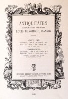 1912 Antiquitäten Aus Dem Besitz Der Herrn Louis Berghold, Danzig. Berlin, 1912, Rudolph Lepke's... - Non Classés