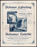 1909 Dobsinai Jégbarlang Reklám Prospektusa árjegyékkel, Német és Magyar... - Sin Clasificación