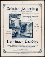 1909 Dobsinai Jégbarlang Reklám Prospektusa árjegyékkel, Német és Magyar... - Zonder Classificatie