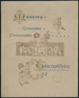 1897 Meghívó A Rajztanárjelöltek és MÅ±vésznövendékek... - Sin Clasificación