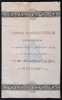 1896 GyÅ‘rvármegye Törvényhatósági Bizottságának Pannonhalmán... - Non Classés