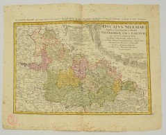 1745 Alsó-Szilézia Térképe. Ducatus Silesiae Tabula Altera Superiorem Silesiam Exhibens... - Otros & Sin Clasificación