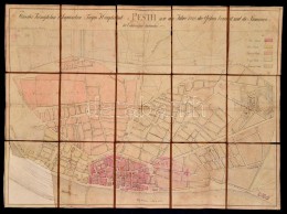 1820 Pest Város Beépített Területének Térképe. Plan Der... - Otros & Sin Clasificación