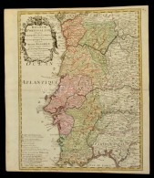 1737 Portugália Térképe. Johann Baptist Homann: Regnum Portugaliae Divisum In Quinque... - Autres & Non Classés