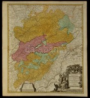 1720 Burgundia Térképe. Johann Baptist Homann:
Comitatus Burgundiae Tam In Primarias Ejus... - Autres & Non Classés