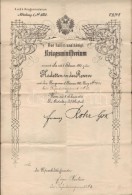 1913 Tartalékos Hadnagyi Kinevezés Rohr Ferenc Tábornok... - Autres & Non Classés