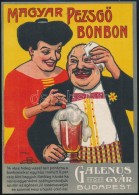 Cca 1915-1920 'Magyar PezsgÅ‘ Bonbon' - A Galenus Gyár Budapest Színes Reklámos... - Advertising