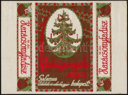 Cca 1910-1920 Galenus Csokoládé és Cukorkagyár Budapest Karácsonyfadísz... - Publicités