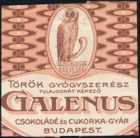 Cca 1910-1920 Török Gyógyszerész Tulajdonát KépezÅ‘ Galenus... - Publicités