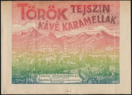 Cca 1910 'Török Tejszín Kávé Karamellák' - A Török... - Publicités