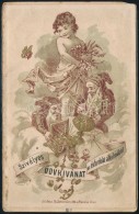 1890 Nagyon Korai Kártyanaptár, Litografált Képekkel, Th. Schneider... - Publicités
