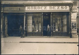 Cca 1900-1910 Mórocz DezsÅ‘ Szabósági üzlete, Komárom, Megye Utca 3., Három... - Autres & Non Classés