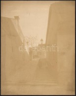 Cca 1900 Budapest, I Tabán, Pásztor LépcsÅ‘. NagyméretÅ± Fotó. Erdélyi... - Otros & Sin Clasificación