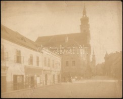 Cca 1900 Budapest, I  FÅ‘ Utca, Batthyány Tér. . NagyméretÅ± Fotó. Erdélyi... - Otros & Sin Clasificación