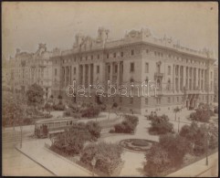 Cca 1900 Budapest, V. Szabadság Tér Villamossal. Osztrák-Magyar Bank, Ma A Nemzeti Bank... - Otros & Sin Clasificación