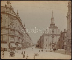 Cca 1900 Budapest, V. A Kossuth Lajos Utca NagyméretÅ± Keményhátú Fotó.... - Otros & Sin Clasificación