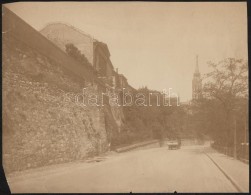 Cca 1900 Budapest I. FÅ‘herceg Albrecht út. NagyméretÅ± Fotó, Sarka Hiányos.... - Andere & Zonder Classificatie