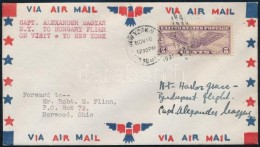 1931 Légi Levél Magyar Sándor Pilóta Aláírásával  / Airmail... - Otros & Sin Clasificación