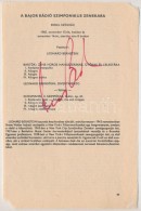 1983 Leonard Bernstein (1918-1990) Karmester Aláírása MÅ±sorlapon - Autres & Non Classés